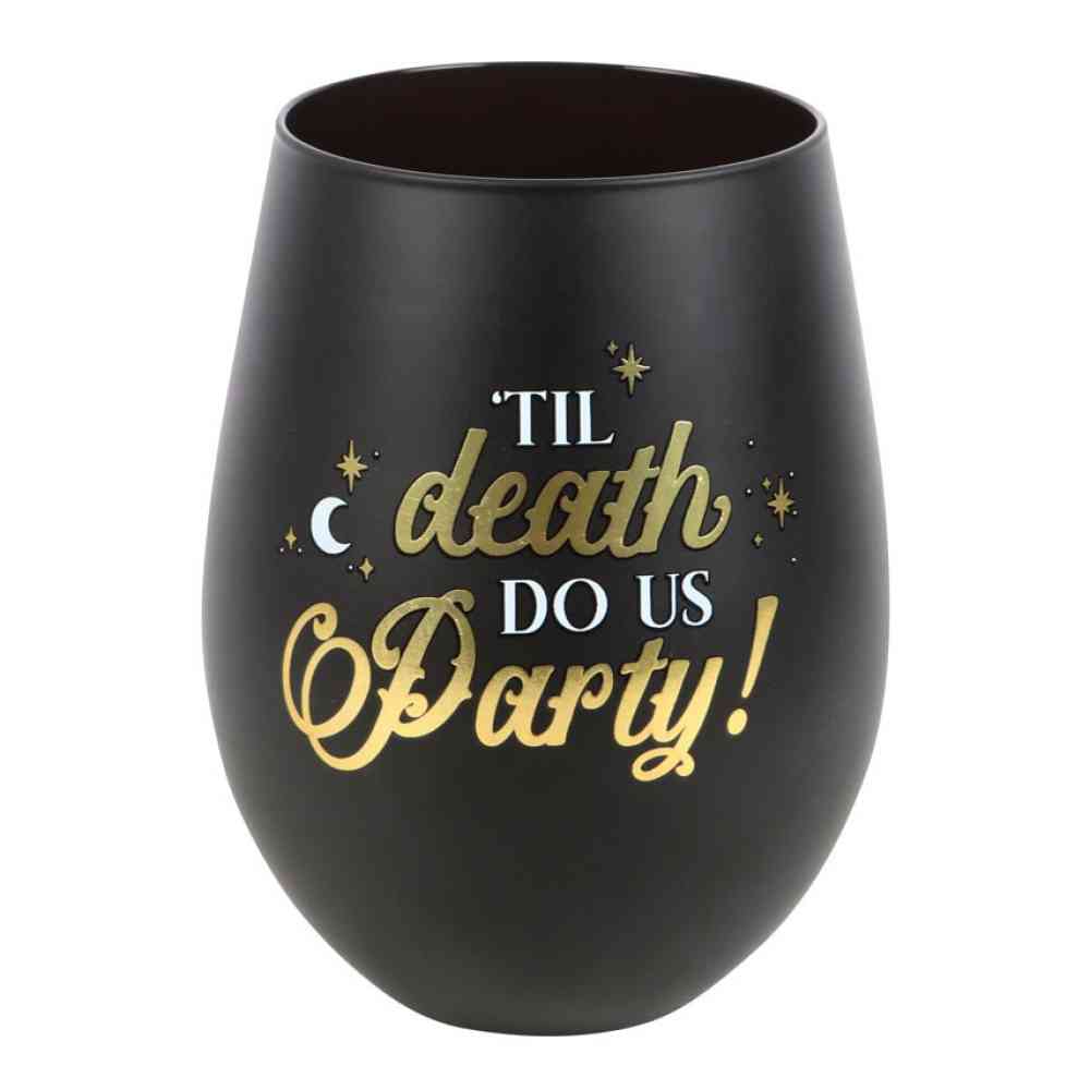 Something Different - Til Death Do Us Party Stemless verre de vin - Noir